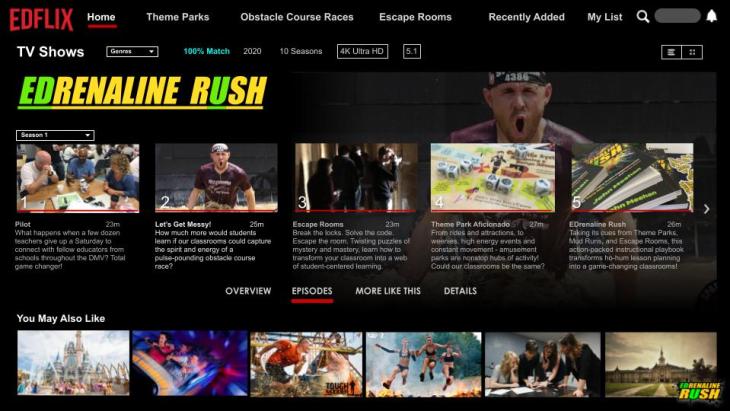 Netflix Binge Learning Edrenaline Rush
